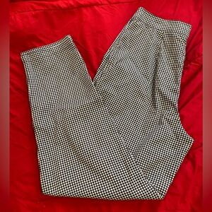 Forever 21 Gingham Straight-leg Crop Pant